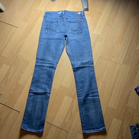7 For All Mankind Kimmie Straight Leg Jeans Size 27 - Picture 3 of 4